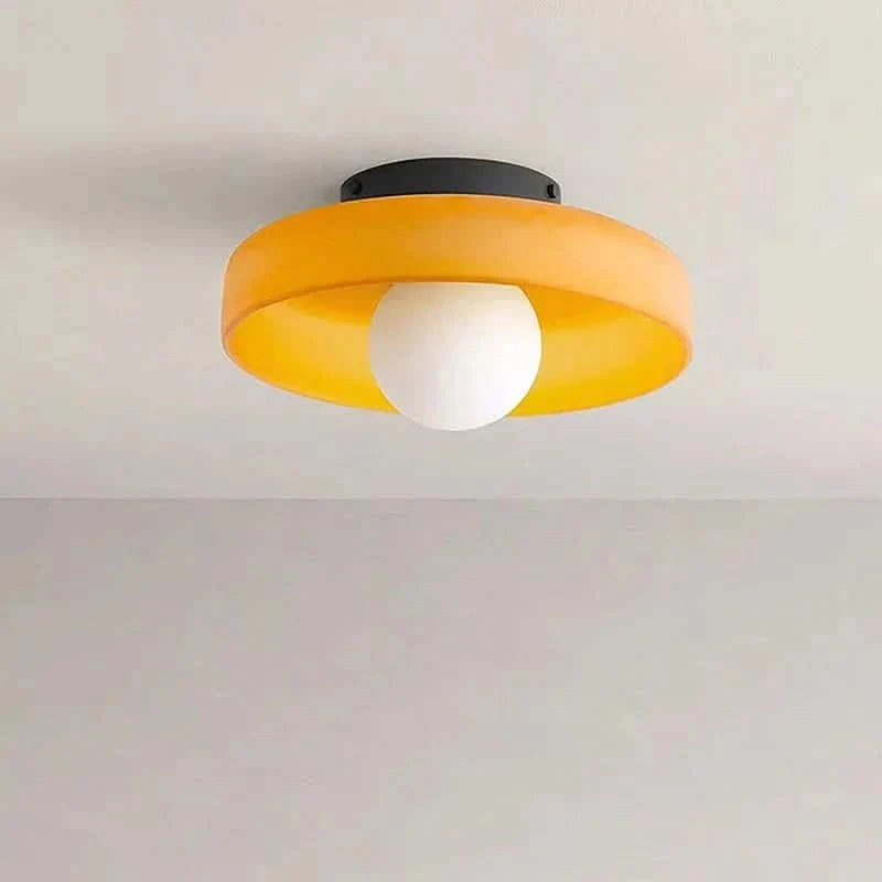 Glass Ceiling Light Scandinavian Modern Flush Mount Lighting Fixture