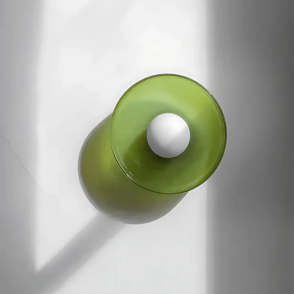 Glass Ceiling Light Scandinavian Modern Flush Mount Lighting Fixture