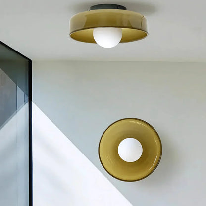 Glass Ceiling Light Scandinavian Modern Flush Mount Lighting Fixture