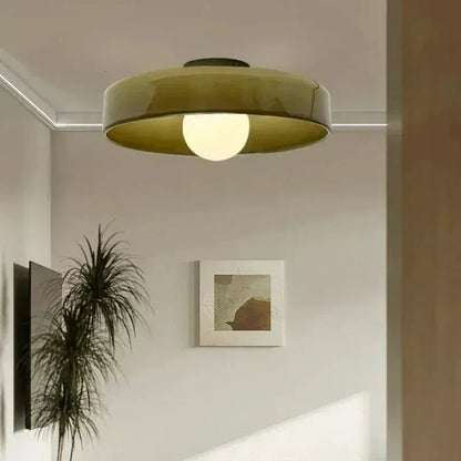 Glass Ceiling Light Scandinavian Modern Flush Mount Lighting Fixture