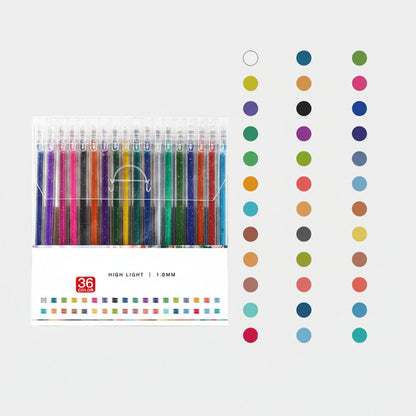 Glitter Gel Pens Set for Journaling Drawing Coloring and Creative Crafts