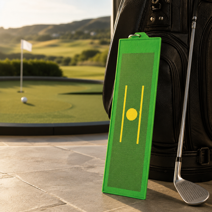 Golf Swing Trainer with Visual Divot Feedback for Swing Path and Contact Practice