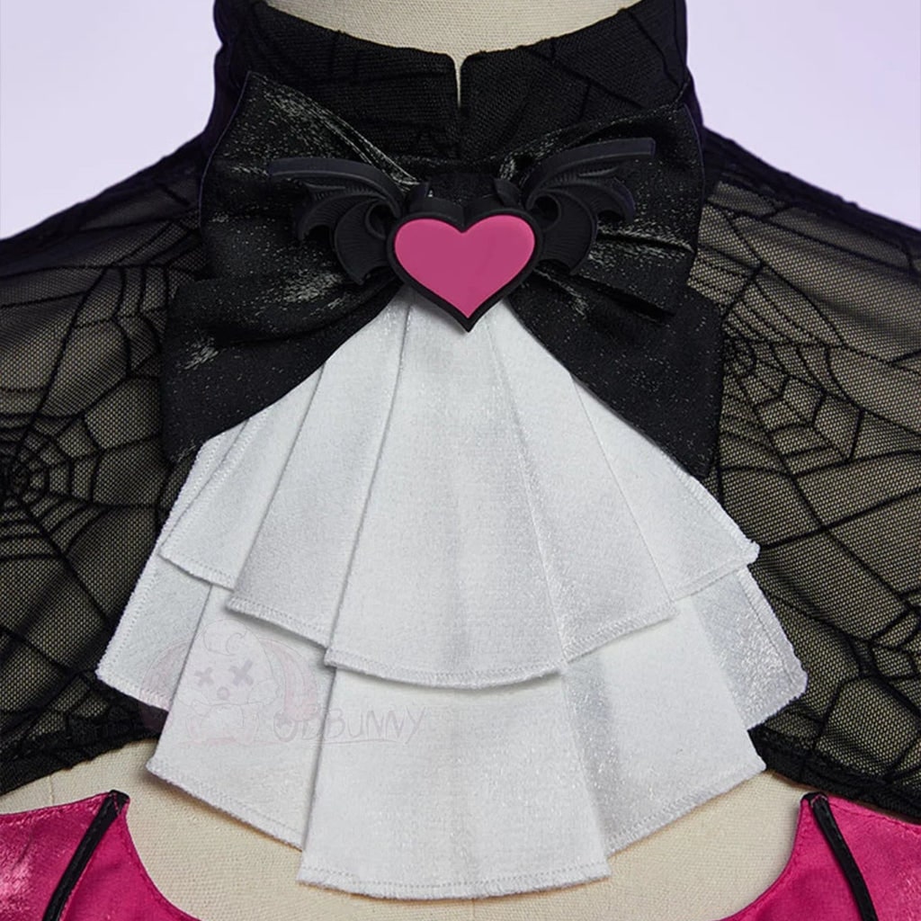 Gothic Vampire Long Sleeve Dress Halloween Costume Outfit for Women