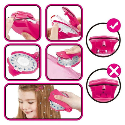 Applicator voor haarjuwelen, glitterstylingstool voor leuke haaraccessoires