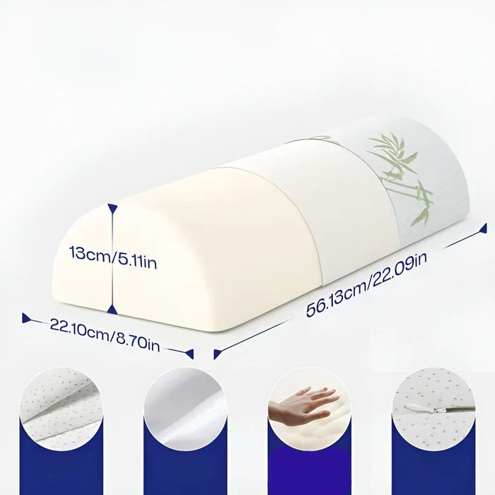Half Moon Neck Pillow Ergonomic Cervical Support Cushion