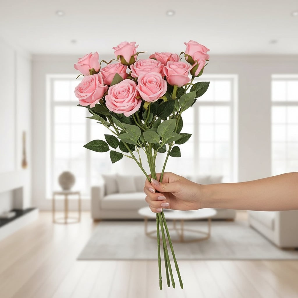 Decoratief boeket met kunstbloemen voor Halloween, tafeldecoratie voor binnen