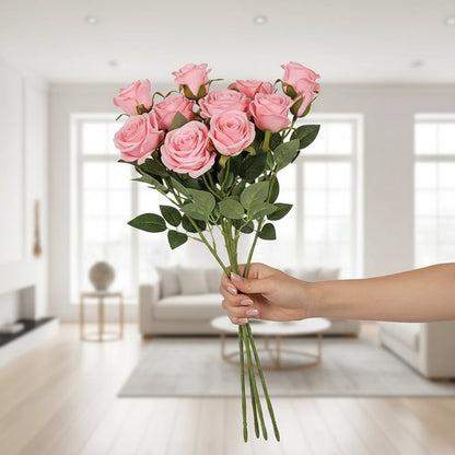 Decoratief boeket met kunstbloemen voor Halloween, tafeldecoratie voor binnen