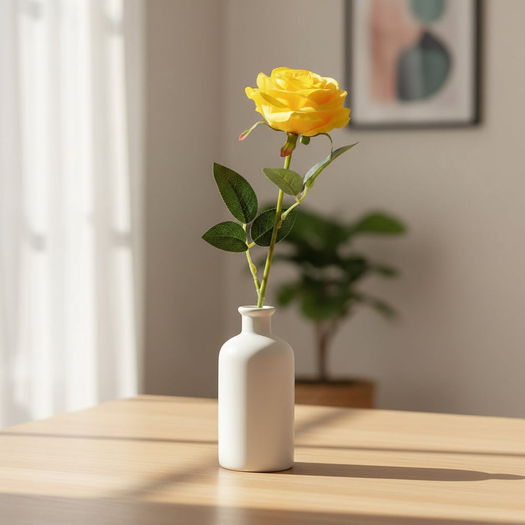 Decoratief boeket met kunstbloemen voor Halloween, tafeldecoratie voor binnen