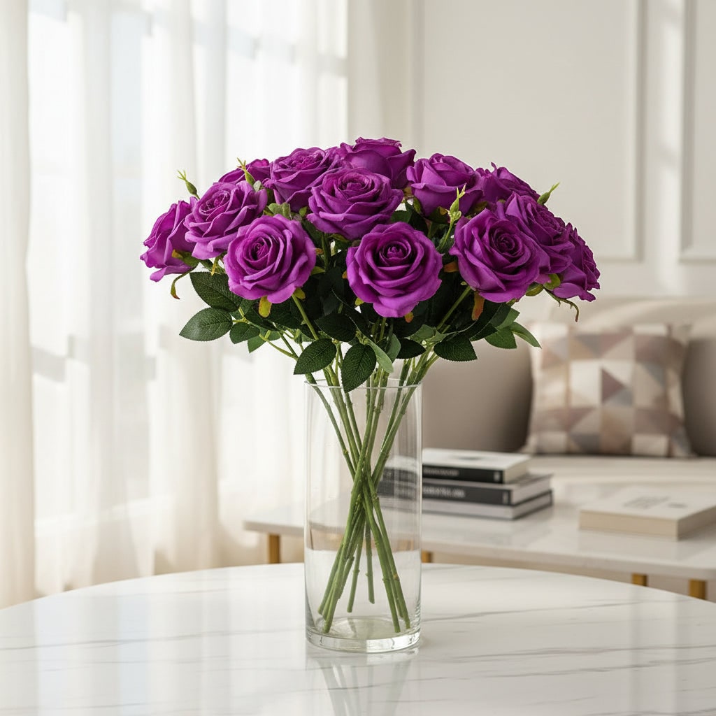 Decoratief boeket met kunstbloemen voor Halloween, tafeldecoratie voor binnen