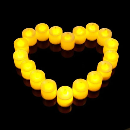 Halloween Flameless LED Tealight Candles Battery Powered Flickering