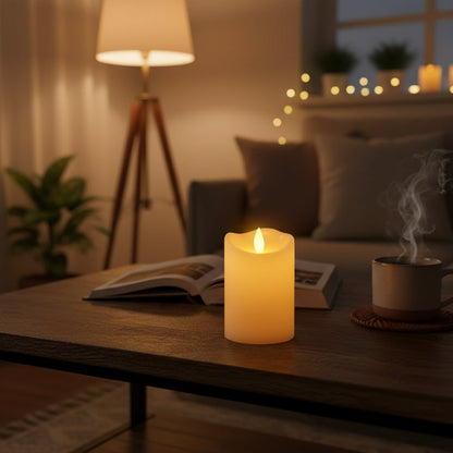 Halloween Flameless LED Tealight Candles Battery Powered Flickering