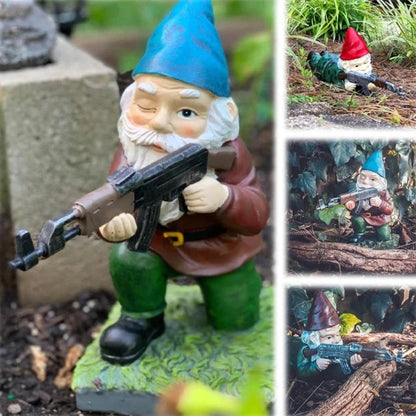 Halloween Garden Gnome Resin Figurine Outdoor Patio Balcony Accent