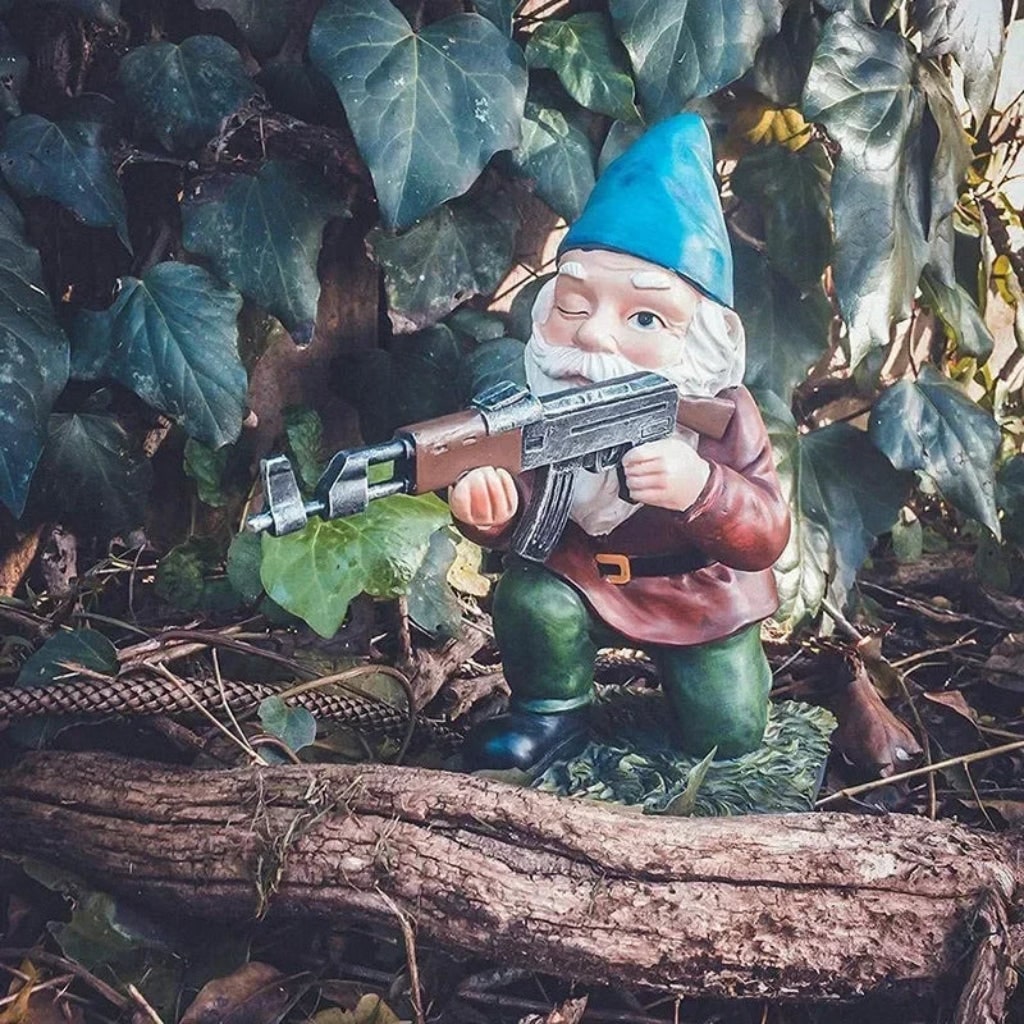Halloween Garden Gnome Resin Figurine Outdoor Patio Balcony Accent