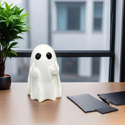 Halloween-spookbeeld, decoratieve tafel-, plank- en raamdecoratie als woonaccent