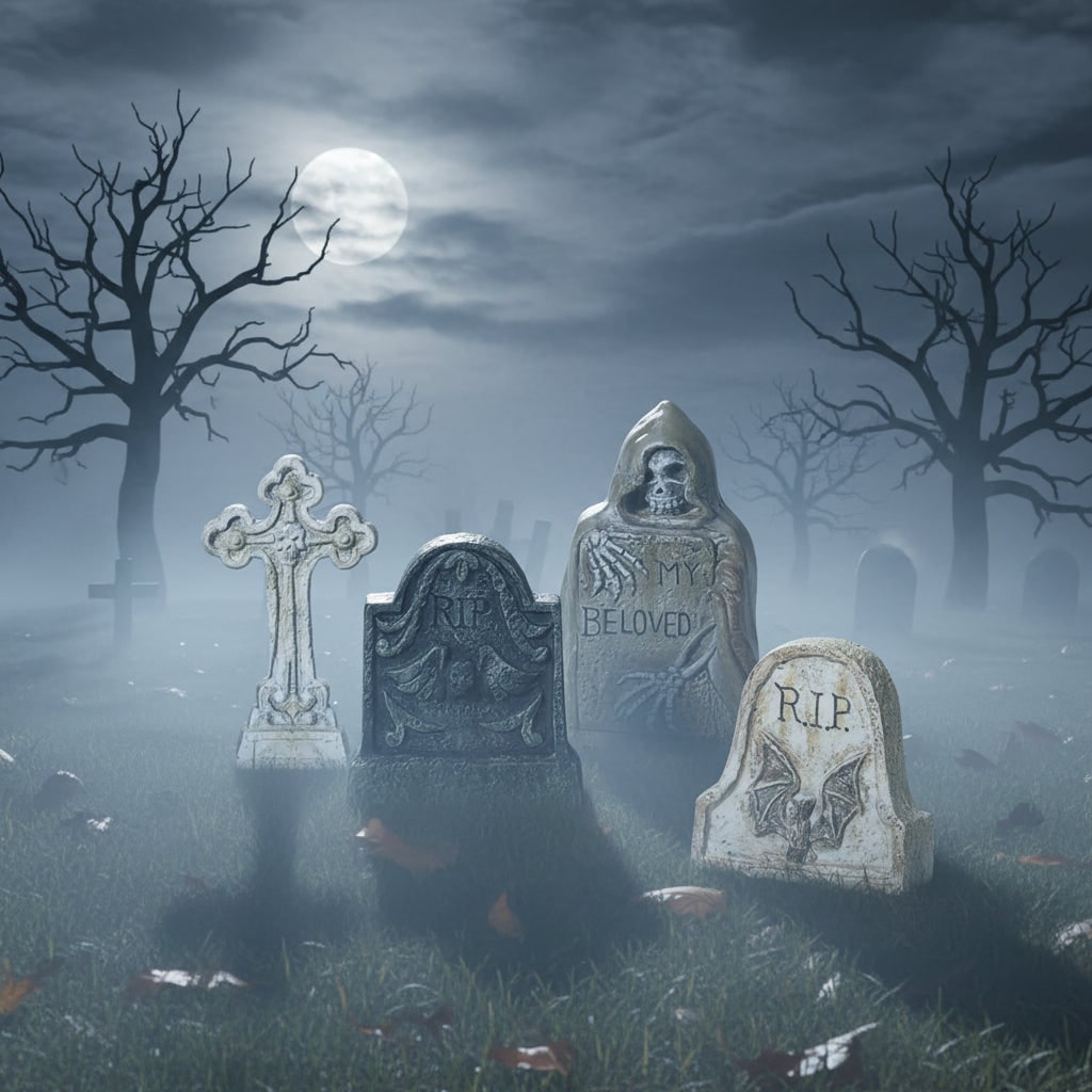 Halloween Grave Stone Tombstone Decoration Resin Table Garden Decor