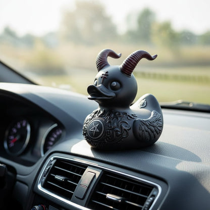Halloween Rubber Duck Devil Style Decorative Car Dashboard Collectible