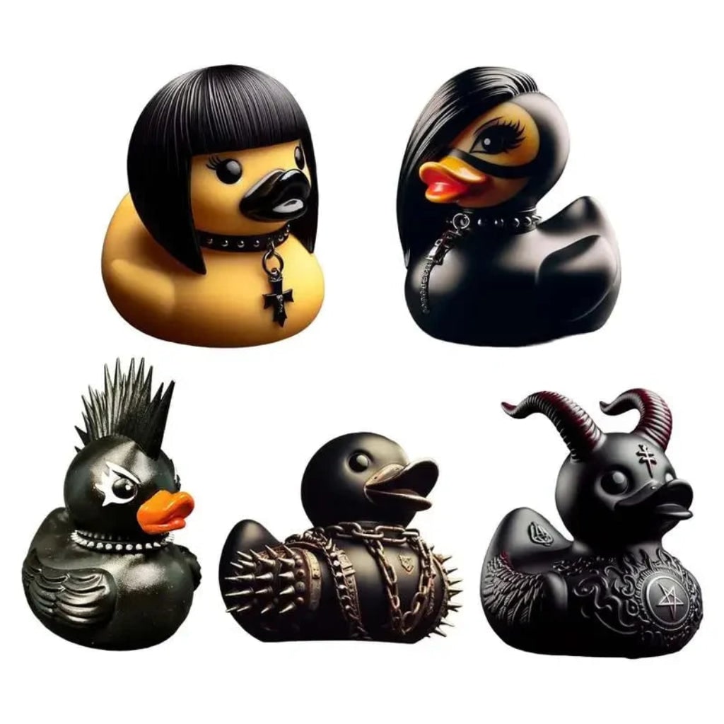 Halloween Rubber Duck Devil Style Decorative Car Dashboard Collectible