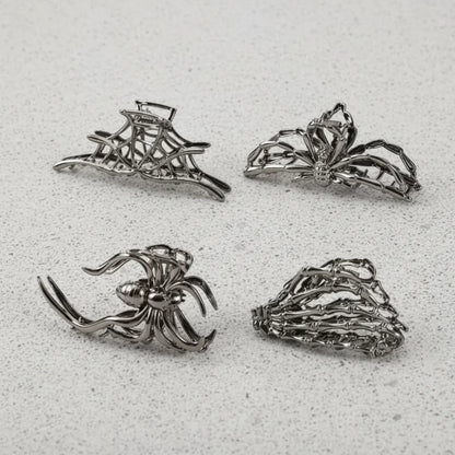 Set Halloween-haarclips met spinnen en vleermuizen voor feestelijke kostuumstyling
