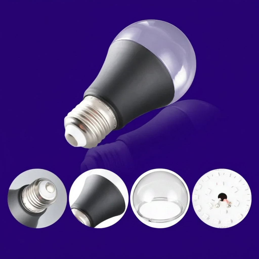 Halloween UV Black Light Bulb E27 Fluorescent Glow Party Decor