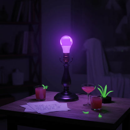Halloween UV Black Light Bulb E27 Fluorescent Glow Party Decor