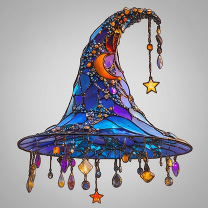 Halloween Witch Hat Decoration Hanging Magical Seasonal Home Accent