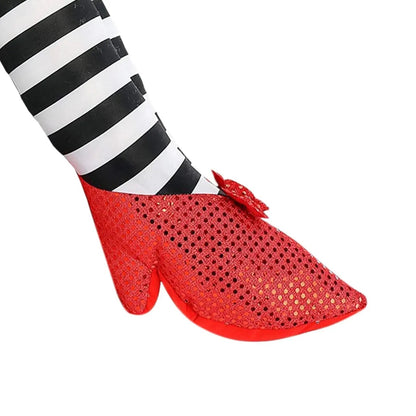 Deurstopper met Halloween-heksenbenen, grappige decoratie voor de entree van het huis