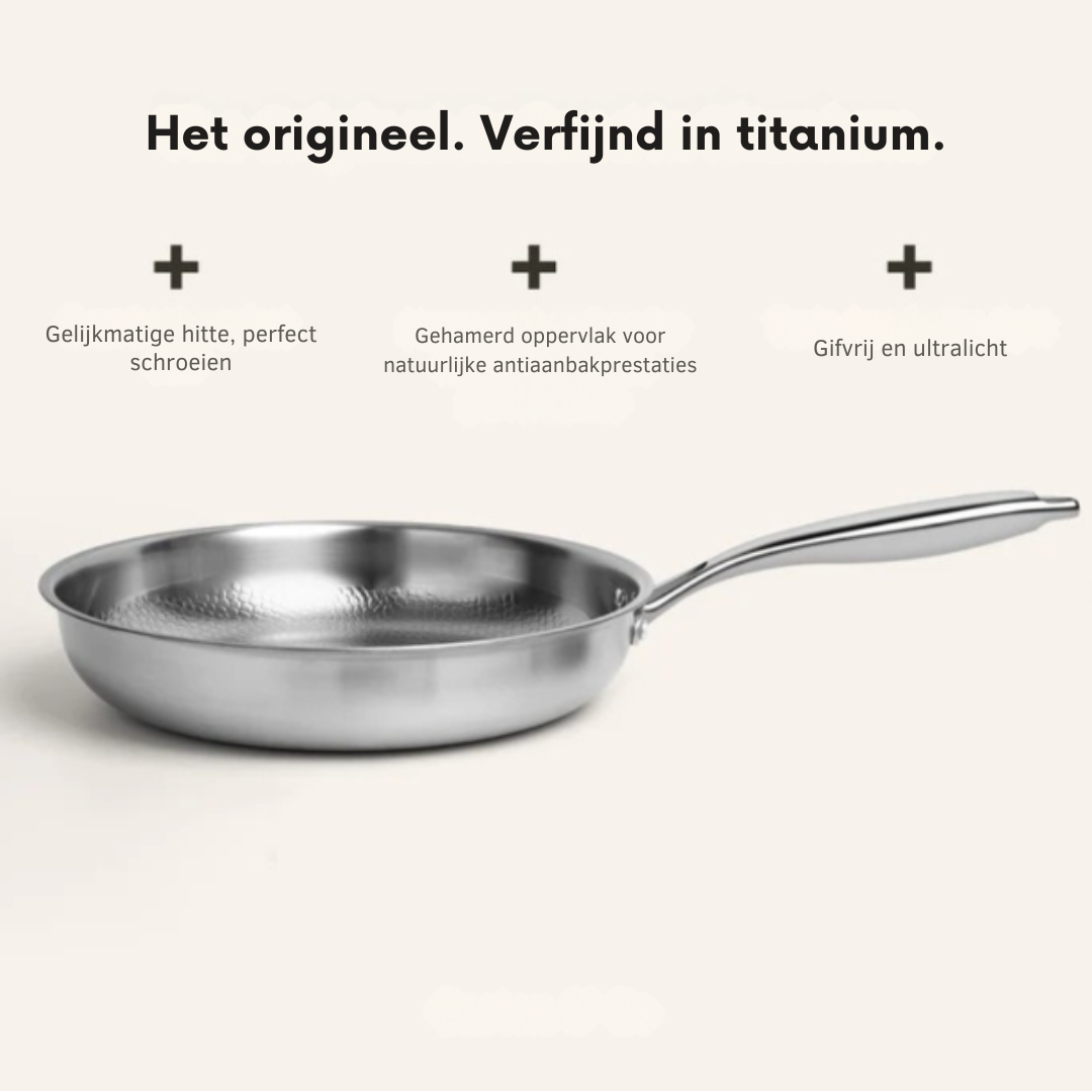 Hammered Titanium Cooking Pan Kitchen Cookware Set Durable Frying Pot