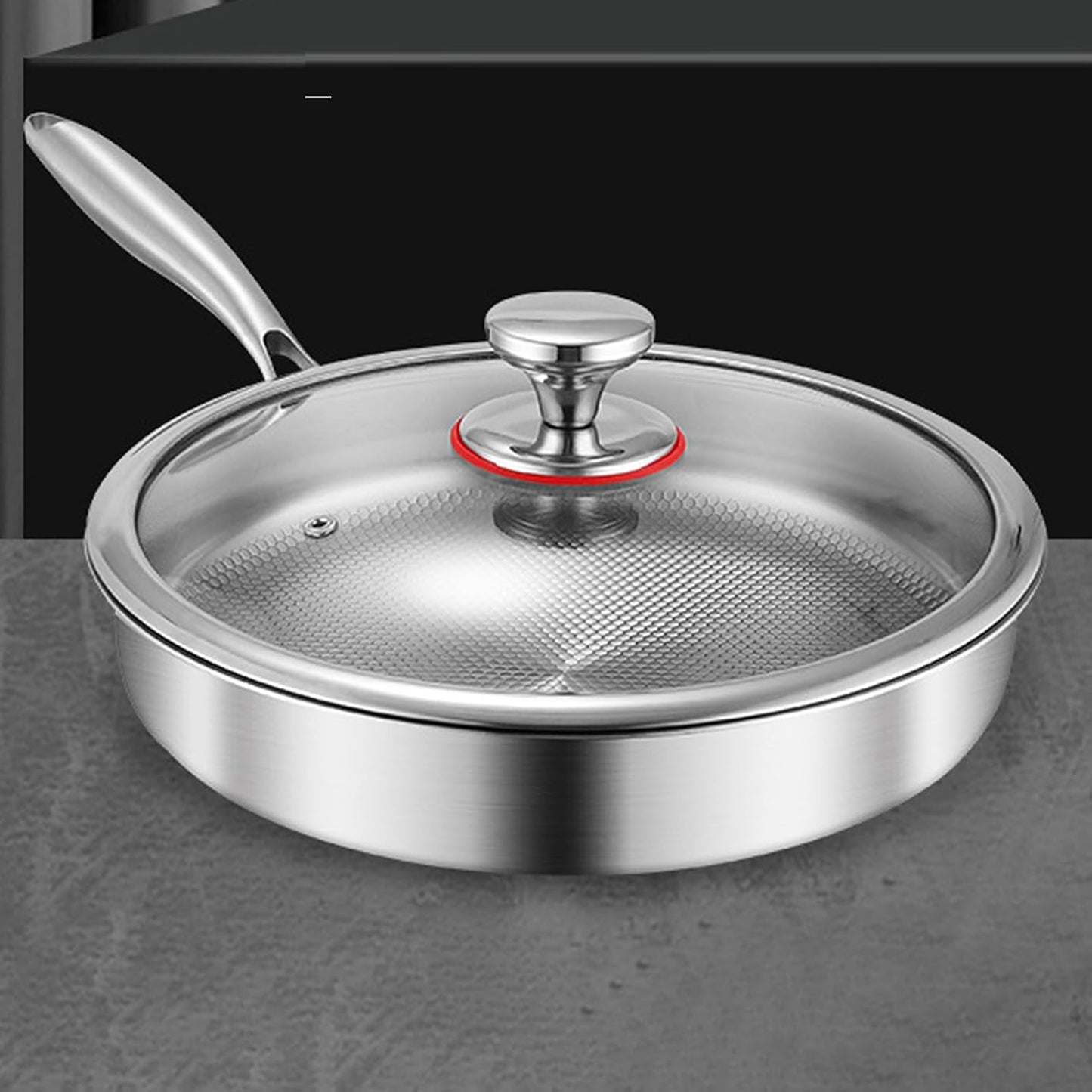 Hammered Titanium Cooking Pan Kitchen Cookware Set Durable Frying Pot