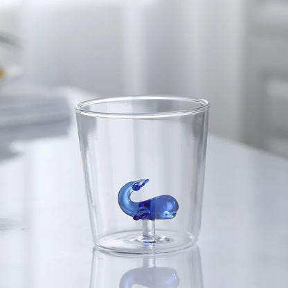 Handcrafted 3D Glass Mug Creative Animal Plant Drink Cup