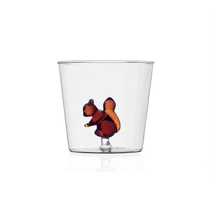 Handcrafted 3D Glass Mug Creative Animal Plant Drink Cup