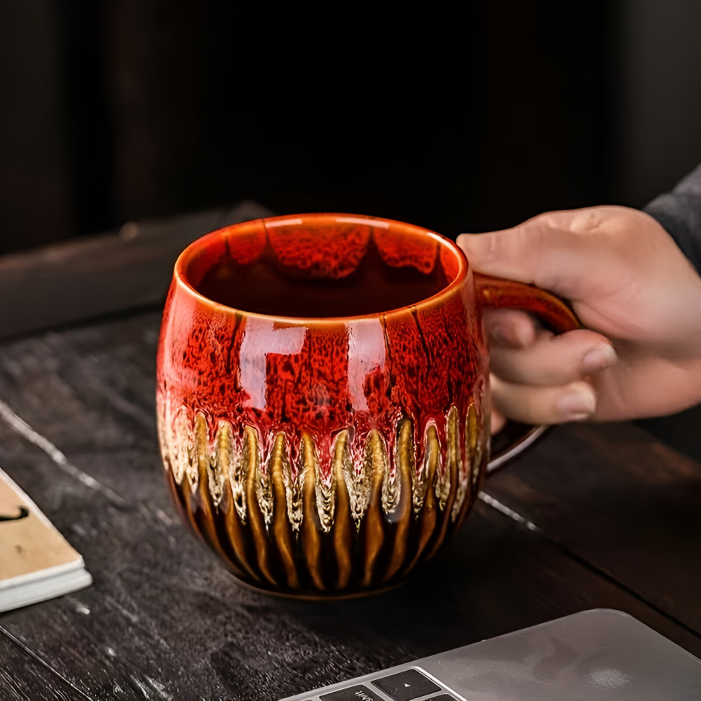 Handcrafted Ceramic Coffee Mug Large Capacity Tea Cup