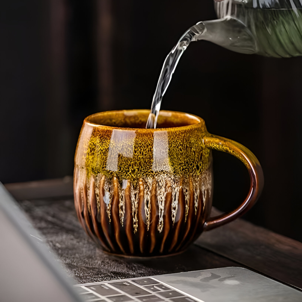 Handcrafted Ceramic Coffee Mug Large Capacity Tea Cup