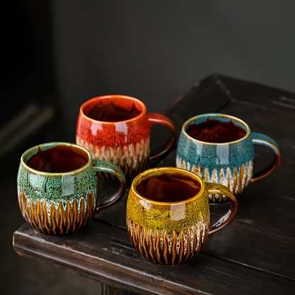 Handcrafted Ceramic Coffee Mug Large Capacity Tea Cup