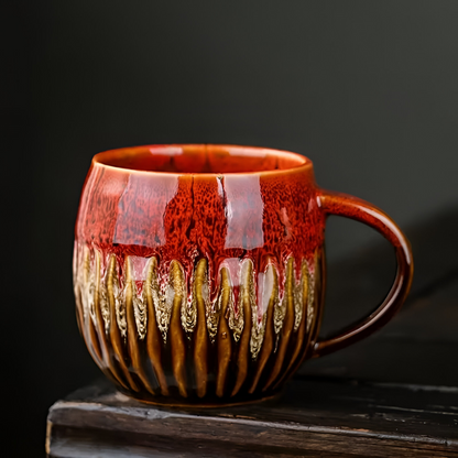Handcrafted Ceramic Coffee Mug Large Capacity Tea Cup