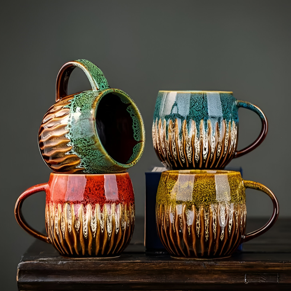 Handcrafted Ceramic Coffee Mug Large Capacity Tea Cup