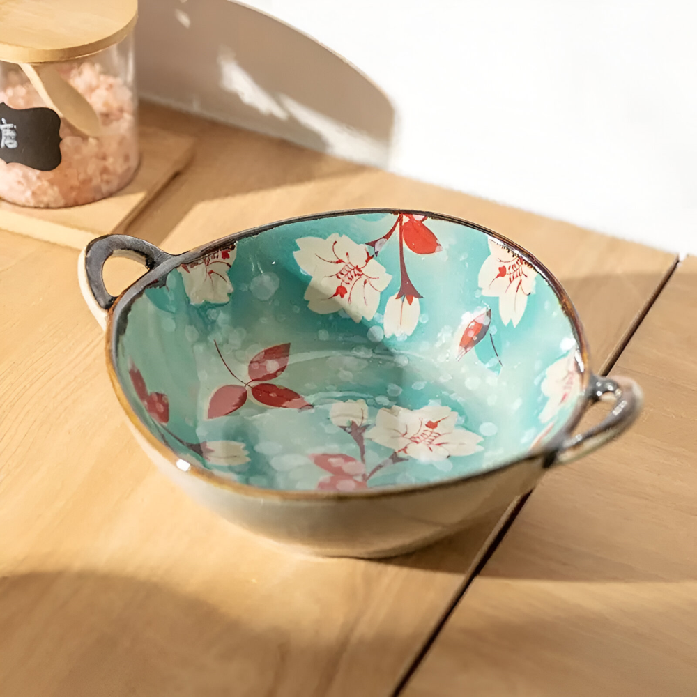 Handcrafted Ceramic Serving Bowl Nordic Tableware Dining Bowl