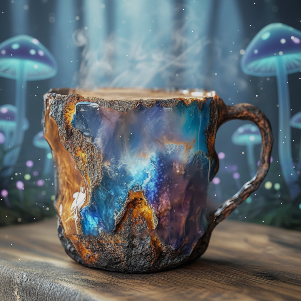 Handcrafted Crystal Style Insulated Coffee Mug for Hot and Cold Drinks