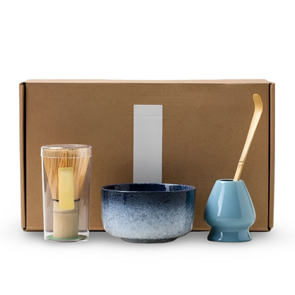 Handcrafted Matcha Tea Ceremony Bowl Whisk Bamboo Set