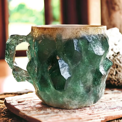Handcrafted Resin Stone Texture Coffee Mug