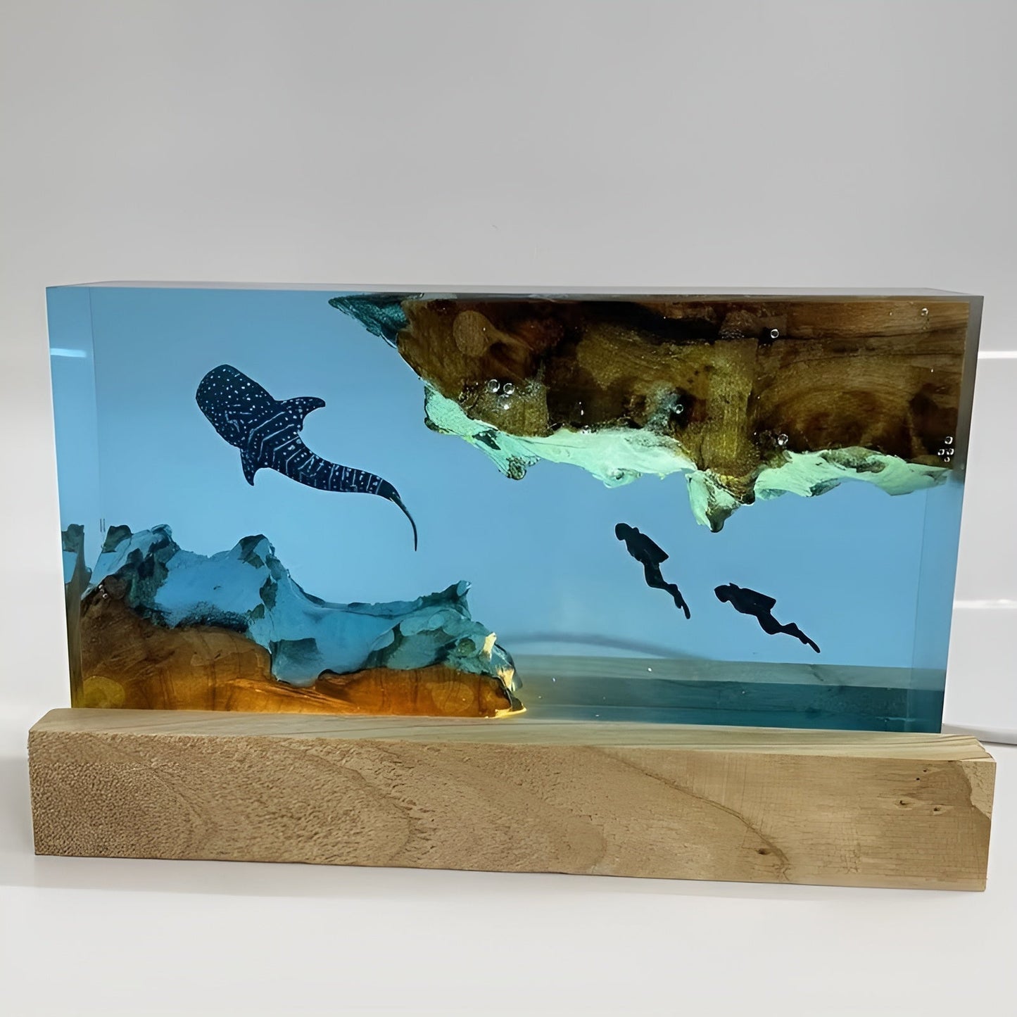 Handcrafted Resin Table Lamp LED Bedroom Mood Lighting Decor