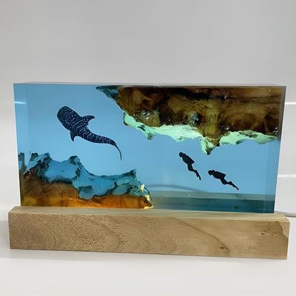 Handcrafted Resin Table Lamp LED Bedroom Mood Lighting Decor