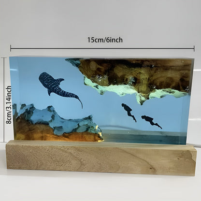 Handcrafted Resin Table Lamp LED Bedroom Mood Lighting Decor