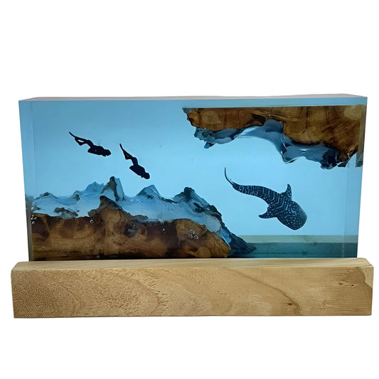Handcrafted Resin Table Lamp LED Bedroom Mood Lighting Decor