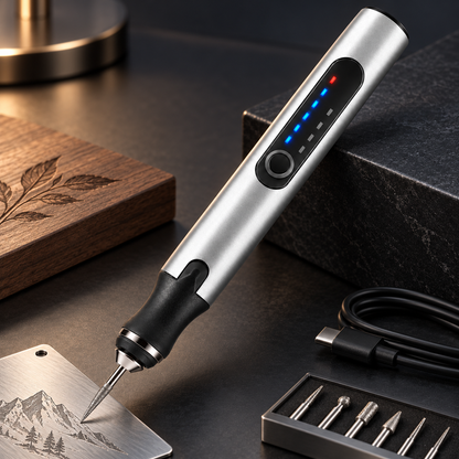 Handheld Electric Engraver Pen with Adjustable Speed for Metal Marking