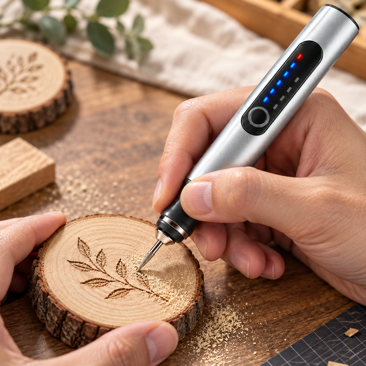 Handheld Electric Engraver Pen with Adjustable Speed for Metal Marking
