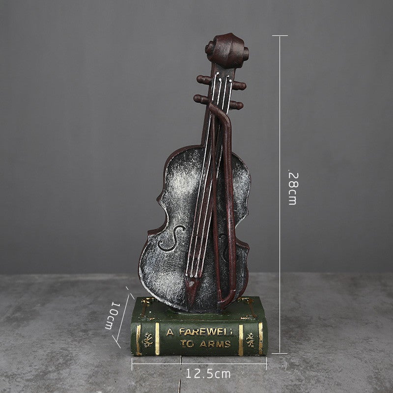 Handmade Music Band Sculpture Resin Musician Figurine Decor