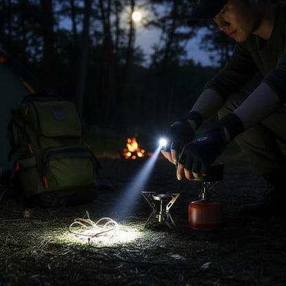 Hands Free LED Flashlight Gloves for Camping Fishing and Repairs