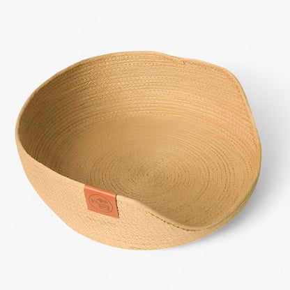 Handwoven Bamboo Pet Bed Cat Puppy Small Dog Basket