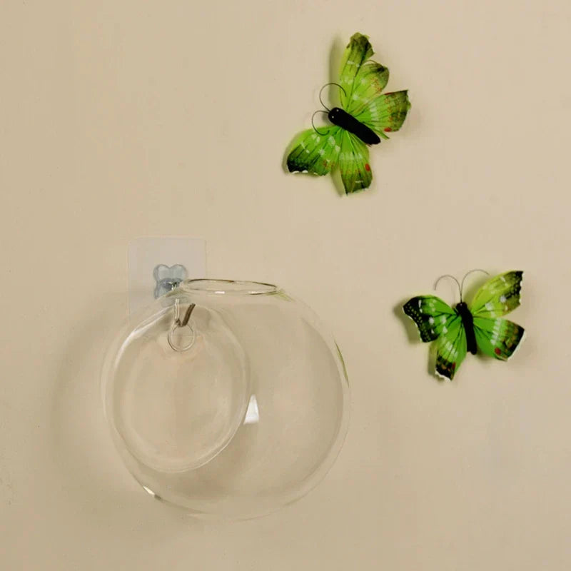 Hanging Hydroponic Glass Vase Floating Plant Flower Display