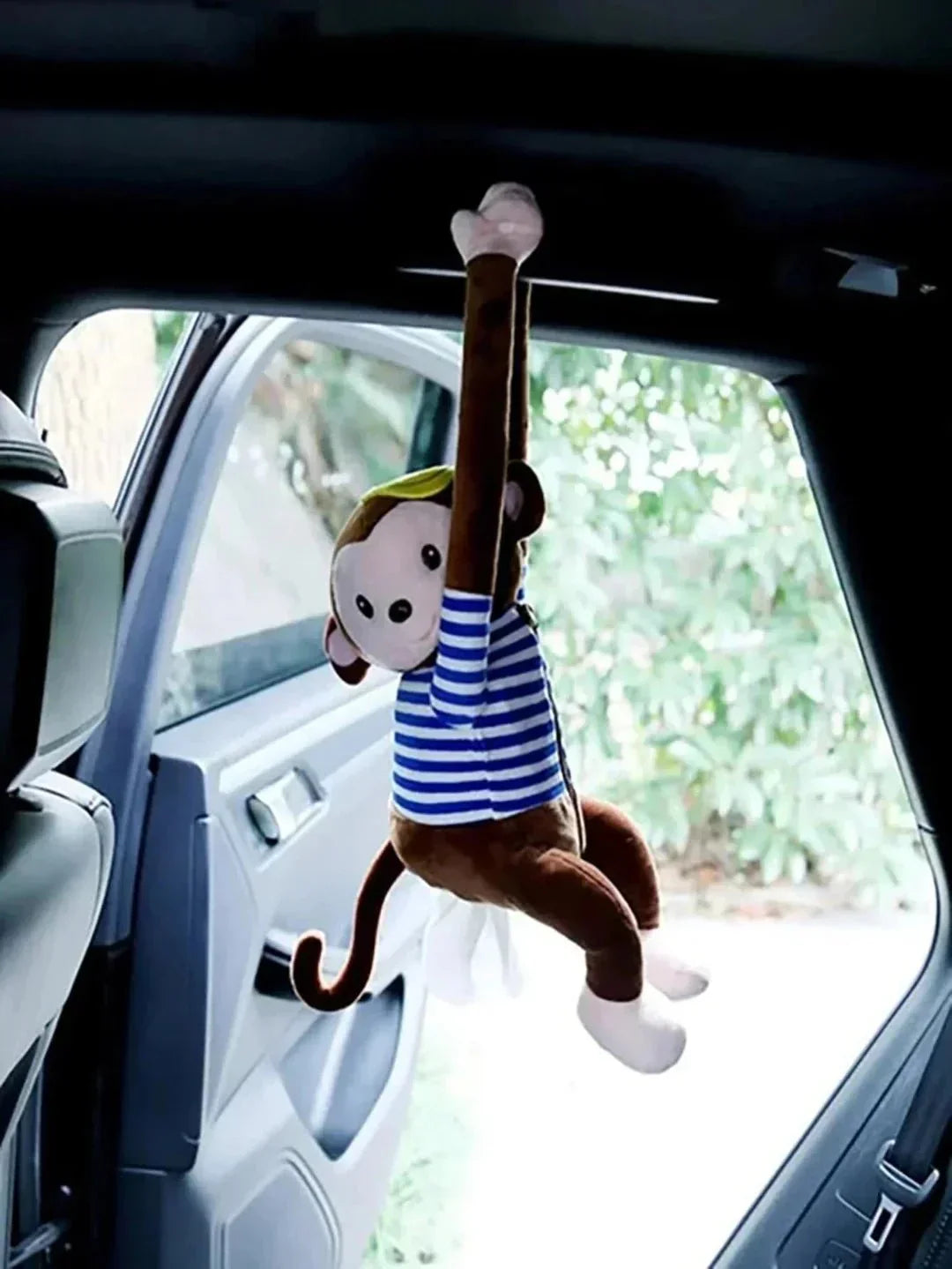 Hanging Plush Car Tissue Box Holder for Easy Access